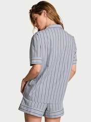 Victoria's Secret Blue Stripe Heritage Cotton Short Pyjamas Set - Image 2 of 2