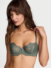 Victoria's Secret Faded Sage Green Unlined Balcony Lace Bra - Image 1 of 2