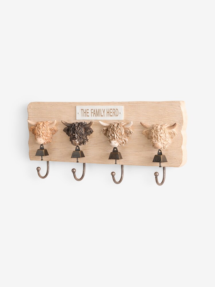 Hamish The Highland Cow Coat Hooks - 图片1 / 2