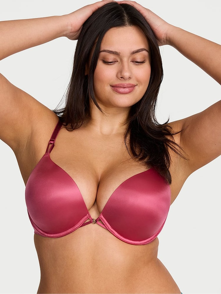 Victoria's Secret Peony Pink Add 2 Cups Push Up Bombshell Bra - Image 1 of 2