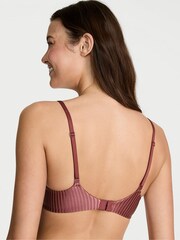 Victoria's Secret Morning Rose Pink Stripe Demi Bra - Image 2 of 3