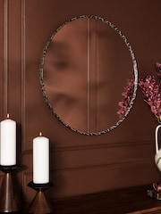 Natural Leopard Animal Print Round 60cm Wall Mirror - Image 2 of 5