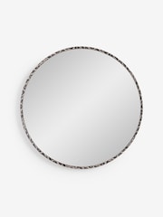 Natural Leopard Animal Print Round 60cm Wall Mirror - Image 5 of 5