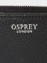Osprey London The Core Medium Leather Zip Matinee Black Purse - Image 5 of 5