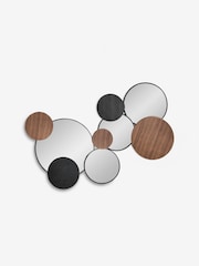 Natural Black Bronx Round Cluster Wall Mirror - Image 3 of 4