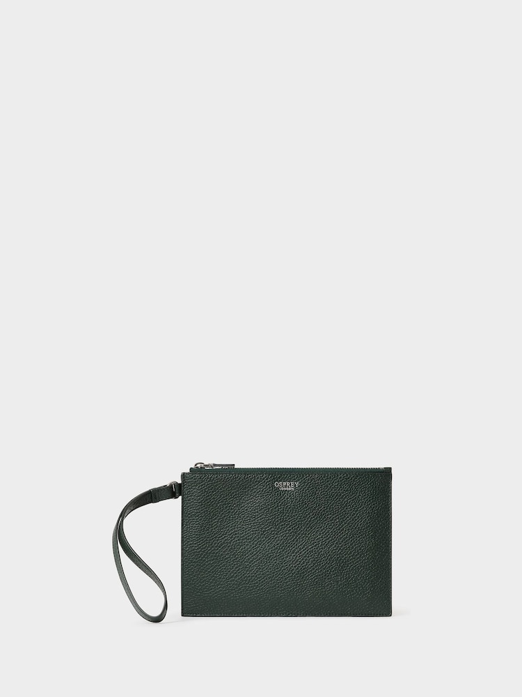 Osprey London The Core Large Leather Black Pouch - Image 1 of 5 Osprey London The Core Large Leather Black Pouch - Image 1 of 5