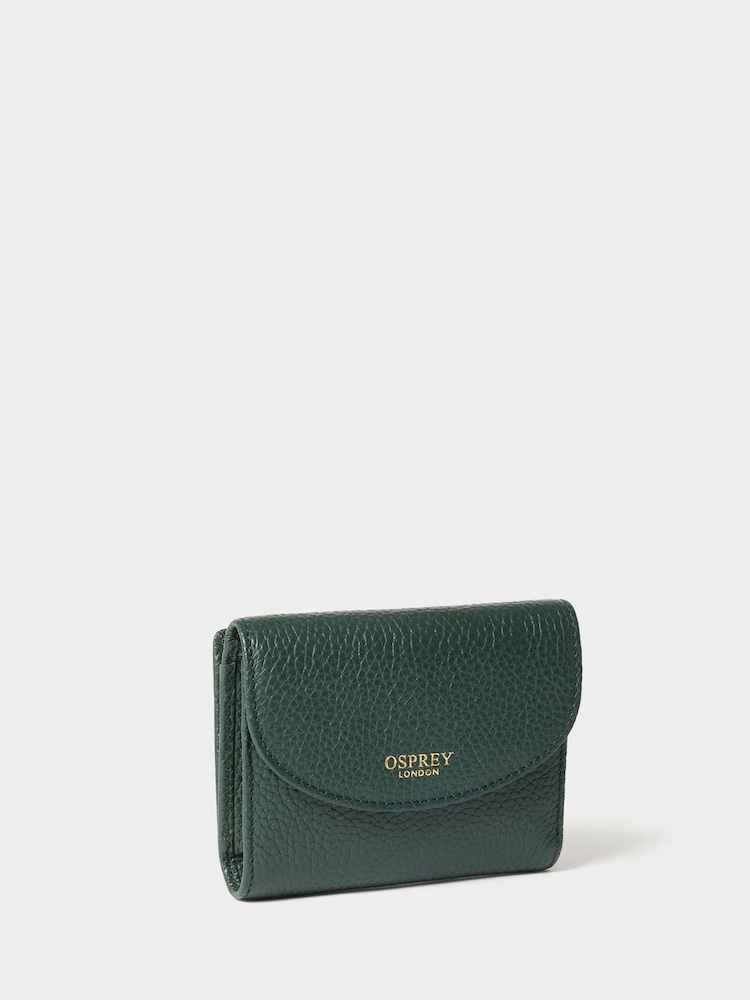 Osprey London Green The Core Small Leather Matinee Purse - Image 2 of 5 Osprey London Green The Core Small Leather Matinee Purse - Image 2 of 5
