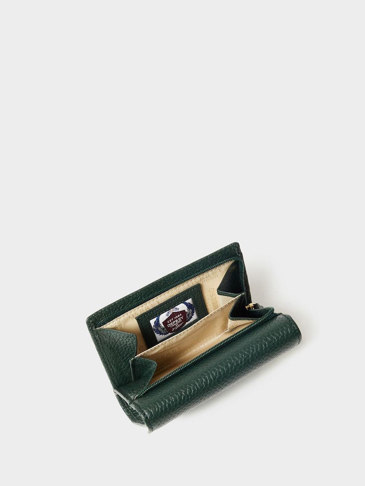 Osprey London Green The Core Small Leather Matinee Purse - Image 5 of 5 Osprey London Green The Core Small Leather Matinee Purse - Image 5 of 5