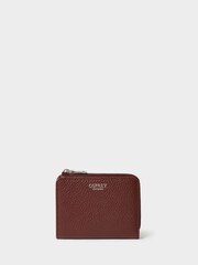 Osprey London The Core Medium Leather Zip Matinee Brown Purse - Image 1 of 5