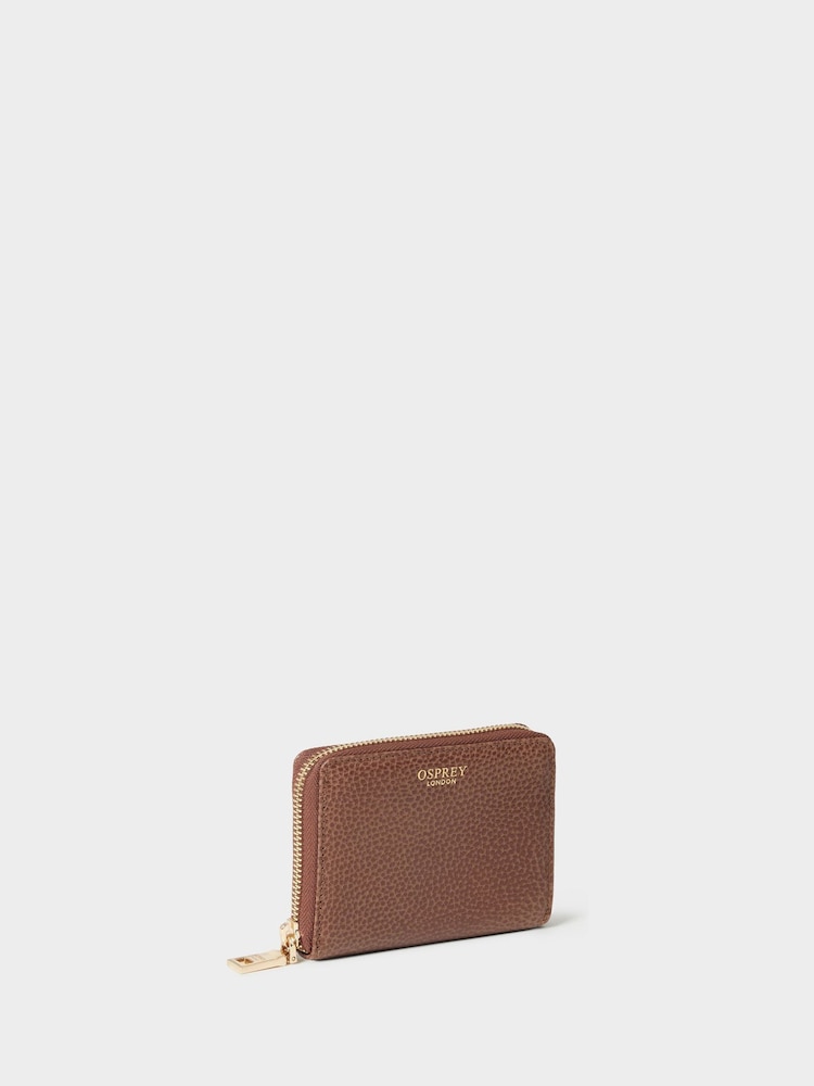 Osprey London The Core Small Leather Zip Around Brown Purse - Image 2 of 5 Osprey London The Core Small Leather Zip Around Brown Purse - Image 2 of 5