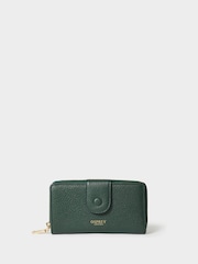 Osprey London Green The Core Medium Leather Popper Matinee Purse - Image 1 of 5