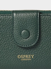 Osprey London Green The Core Medium Leather Popper Matinee Purse - Image 4 of 5
