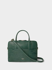 Osprey London Kellie Croc Grain Leather Laptop Bag - Image 1 of 6