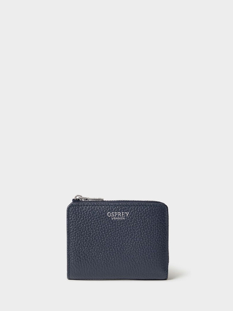 Osprey London The Core Medium Leather Zip Matinee Black Purse - Image 1 of 5 Osprey London The Core Medium Leather Zip Matinee Black Purse - Image 1 of 5