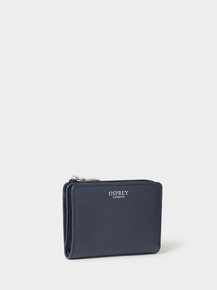 Osprey London The Core Medium Leather Zip Matinee Black Purse - Image 2 of 5 Osprey London The Core Medium Leather Zip Matinee Black Purse - Image 2 of 5