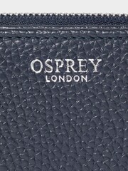 Osprey London The Core Medium Leather Zip Matinee Black Purse - Image 4 of 5