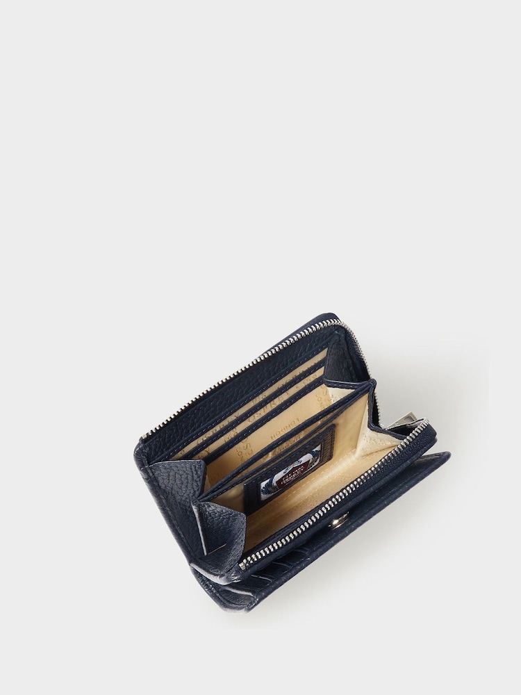 Osprey London The Core Medium Leather Zip Matinee Black Purse - Image 5 of 5 Osprey London The Core Medium Leather Zip Matinee Black Purse - Image 5 of 5