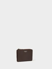 Osprey London The Core Medium Leather Zip Matinee Brown Purse - Image 2 of 5
