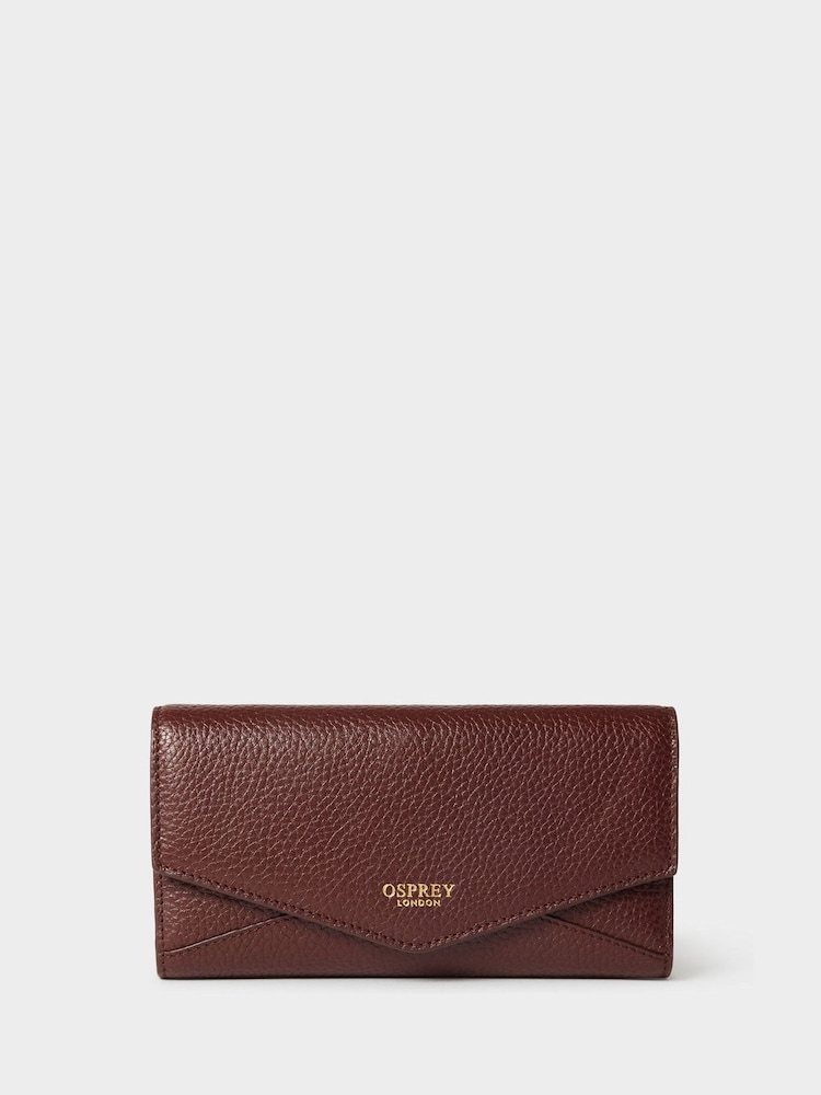 Osprey London Red The Core Medium Leather Matinee Purse - Image 1 of 5 Osprey London Red The Core Medium Leather Matinee Purse - Image 1 of 5