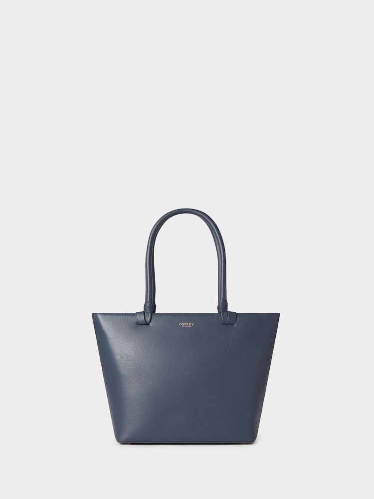Osprey London Red The Collier Leather Tote Bag - Image 1 of 5 Osprey London Red The Collier Leather Tote Bag - Image 1 of 5