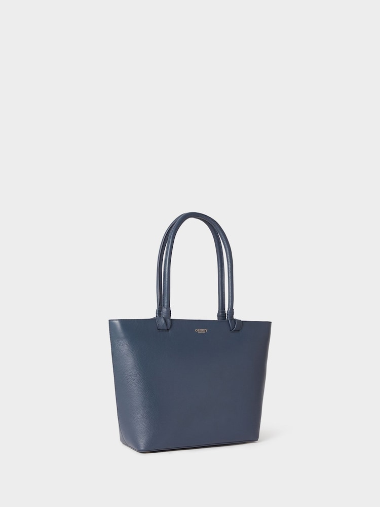 Osprey London Red The Collier Leather Tote Bag - Image 2 of 5 Osprey London Red The Collier Leather Tote Bag - Image 2 of 5
