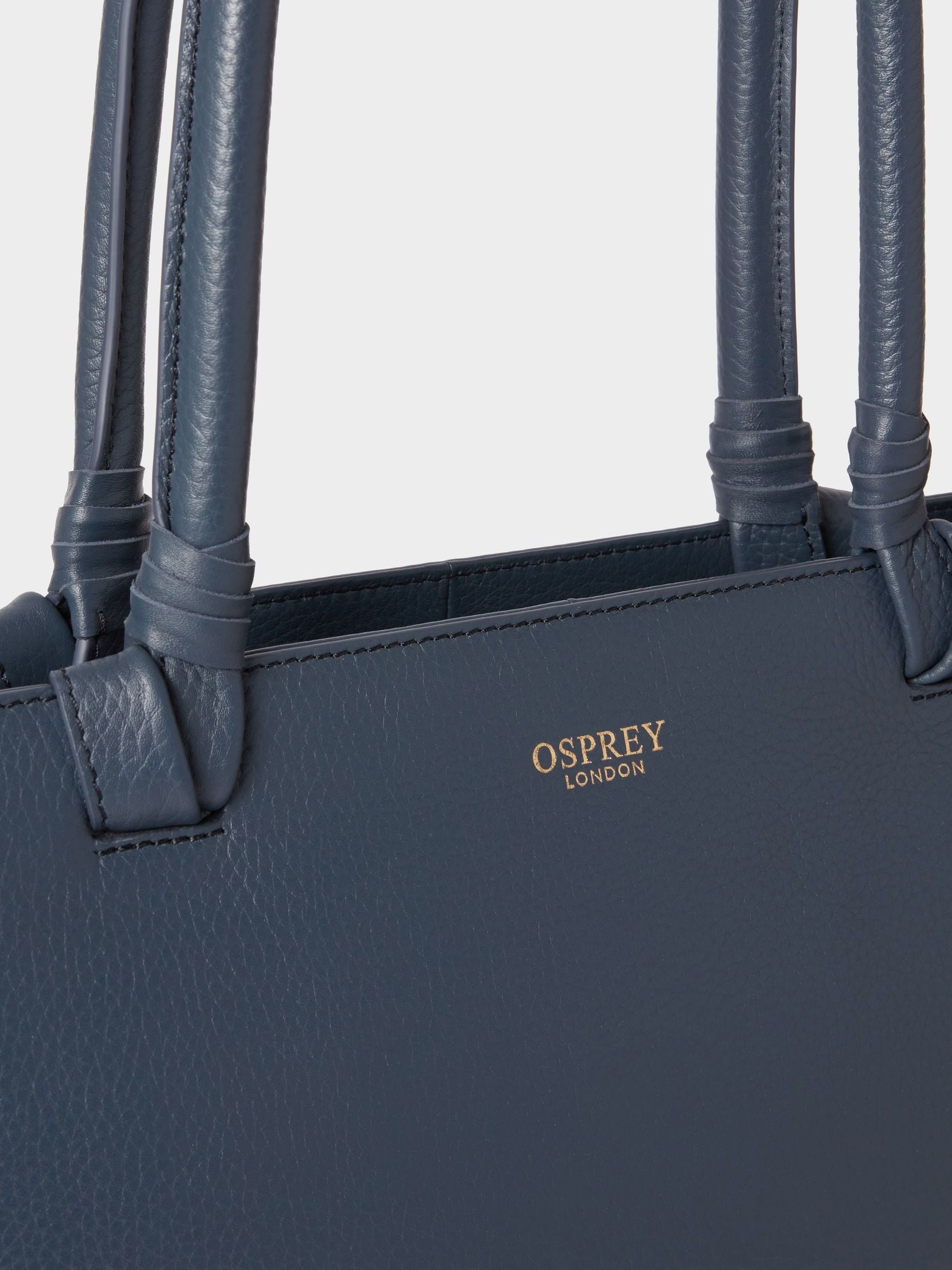 Buy Osprey London Blue The Collier Leather Tote Bag from Next USA