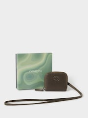 Grün - Osprey London The Compass Leather Earpod Black Case - Bild 1 von 6
