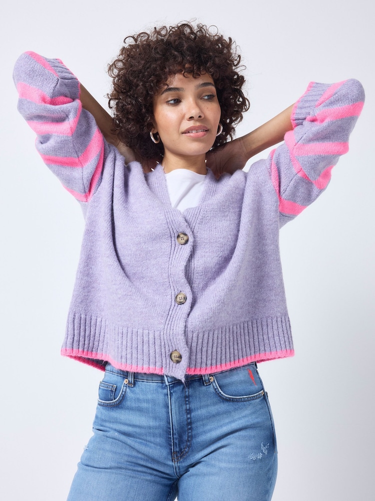 SCAMP & DUDE Cardigan with Stripe - Imagen 1 de 5