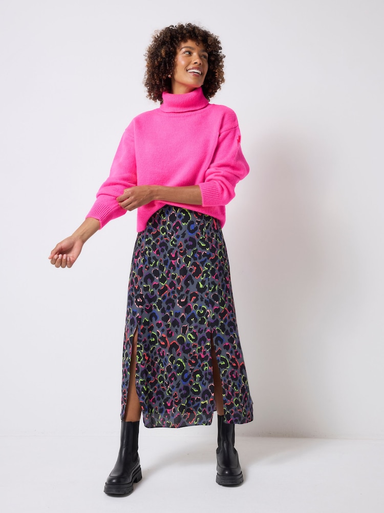SCAMP & DUDE Pink Knitted Turtle Neck Jumper - Image 1 of 6