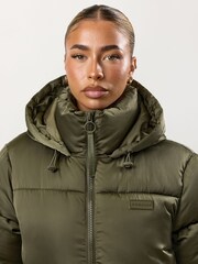 Gym King Green Cropped Padded Jacket - Image 4 of 4