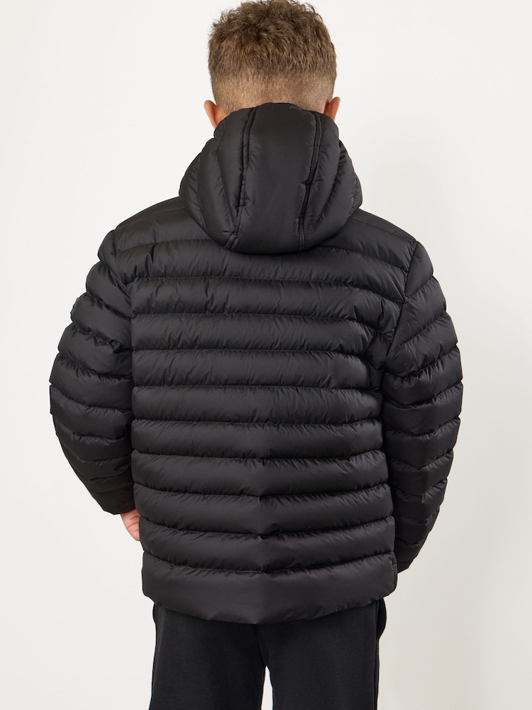 Gym King Black Endurance Puffer Jacket - Image 2 of 5 Gym King Black Endurance Puffer Jacket - Image 2 of 5