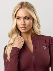 Gym King Red 365 Full Zip Funnel Jacket - Image 3 of 4