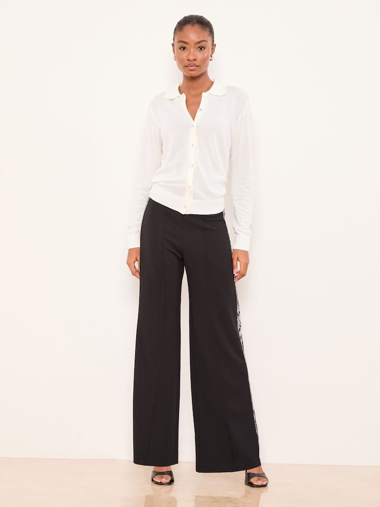 Lipsy Snake Printed Side Stripe Trousers - Image 2 of 4 Lipsy Snake Printed Side Stripe Trousers - Image 2 of 4