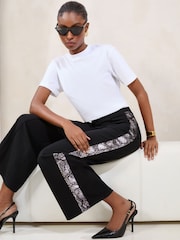 Lipsy Snake Printed Side Stripe Trousers - Image 5 of 5