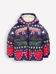 Boden Blue Fun Padded Coat - Image 1 of 5