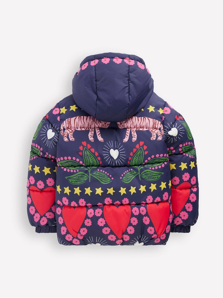 Boden Blue Fun Padded Coat - Image 2 of 5 Boden Blue Fun Padded Coat - Image 2 of 5