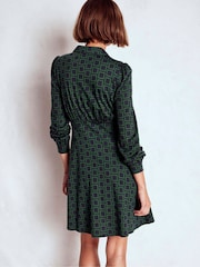 Boden Blue Orla Short Jersey Shirt Dress - Image 3 of 5