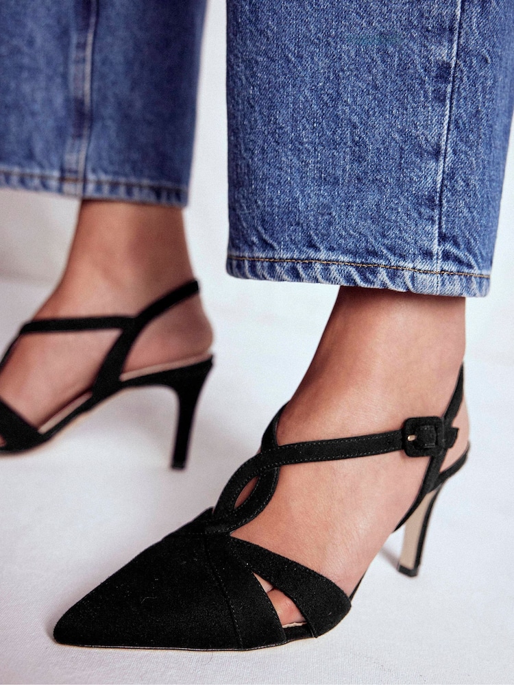 Boden Black Point Interlocked Heels - Image 2 of 6