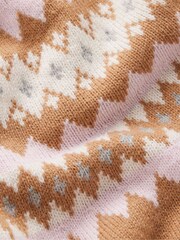 Boden Brown Edie Fair Isle Jumper - Image 7 of 7