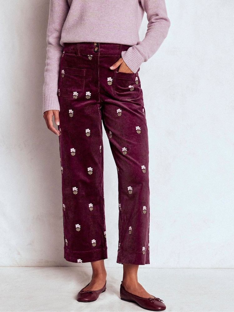 Boden Purple Primrose Cord Trousers - Image 1 of 6 Boden Purple Primrose Cord Trousers - Image 1 of 6