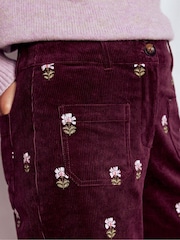 Boden Purple Primrose Cord Trousers - Image 5 of 6