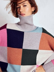Boden Grey Polly Merino Roll Neck Jumper - Image 1 of 7