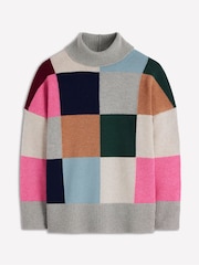 Boden Grey Polly Merino Roll Neck Jumper - Image 6 of 7