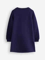 Boden Blue Ida Sweatshirt Appliqué Dress - Image 2 of 3