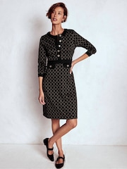 Vestido otomano com botões Boden Lavinia - Imagem 1 de 5