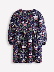 Boden Blue Bow Button Through Dress - Image 2 of 3