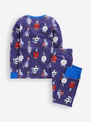 Boden Blue Snug Long John Pyjamas - Image 2 of 3