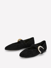 Boden Black Kylie Buckle Mary Janes Flats - Image 4 of 6