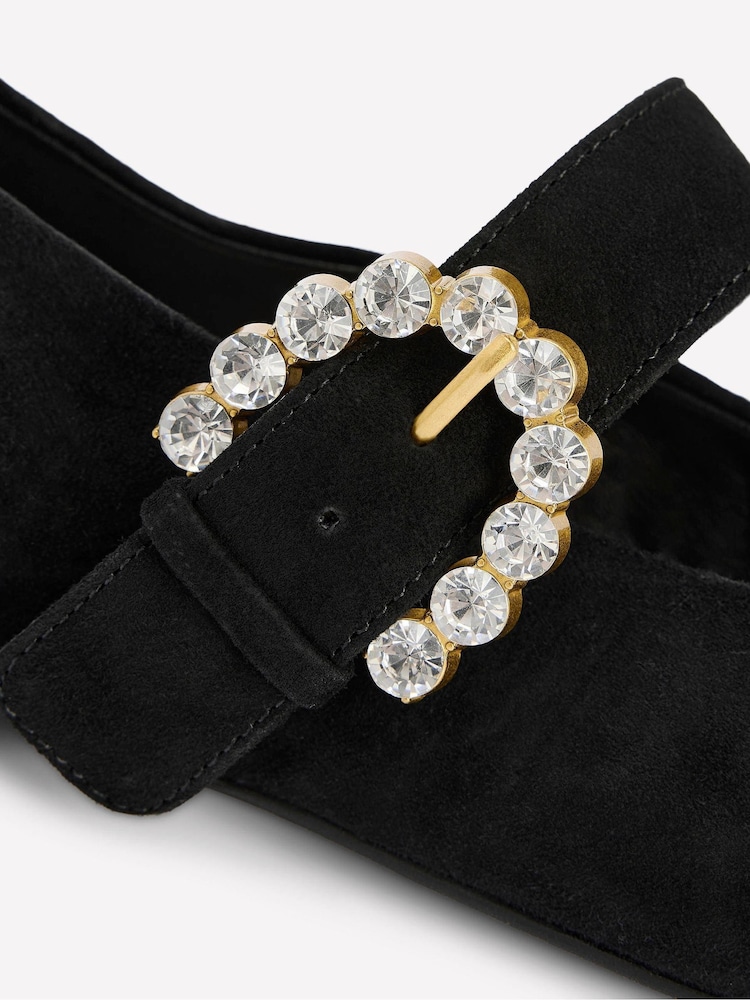Boden Black Kylie Buckle Mary Janes Flats - Image 6 of 6 Boden Black Kylie Buckle Mary Janes Flats - Image 6 of 6
