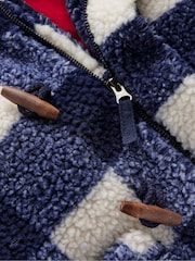 Boden Blue Borg Duffle Coat - Image 3 of 6